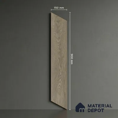 Wood Look Floor Tile TL 10384 English Wood 35.43 inch x 6 inch Matte Finish Vitrified Tile - 9 mm | Suitable For living Room, Bedroom, Bathroom | 2-3 mm Spacer is Mandatory