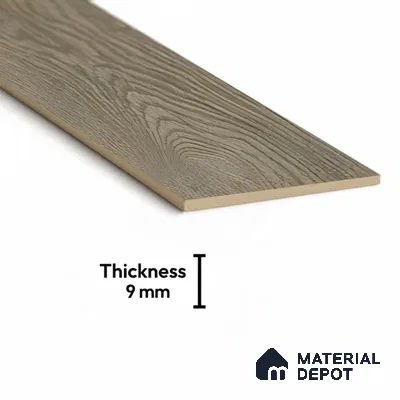 Wood Look Floor Tile TL 10384 English Wood 35.43 inch x 6 inch Matte Finish Vitrified Tile - 9 mm | Suitable For living Room, Bedroom, Bathroom | 2-3 mm Spacer is Mandatory