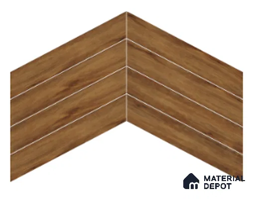 Wood Look Floor Tile TL 10401 Sand Bank 35.43 inch x 6 inch Matte Finish Vitrified Tile - 9 mm | Suitable For living Room, Bedroom, Bathroom | 2-3 mm Spacer is Mandatory