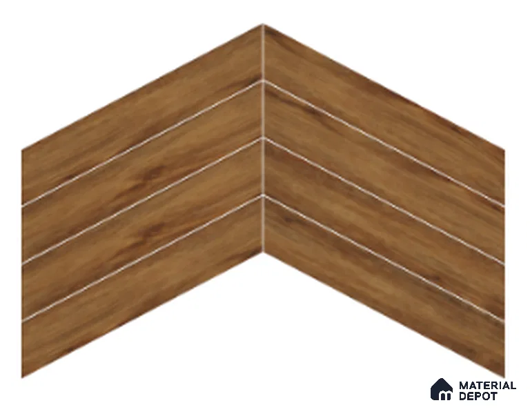 Wood Look Floor Tile TL 10401 Sand Bank 35.43 inch x 6 inch Matte Finish Vitrified Tile - 9 mm | Suitable For living Room, Bedroom, Bathroom | 2-3 mm Spacer is Mandatory