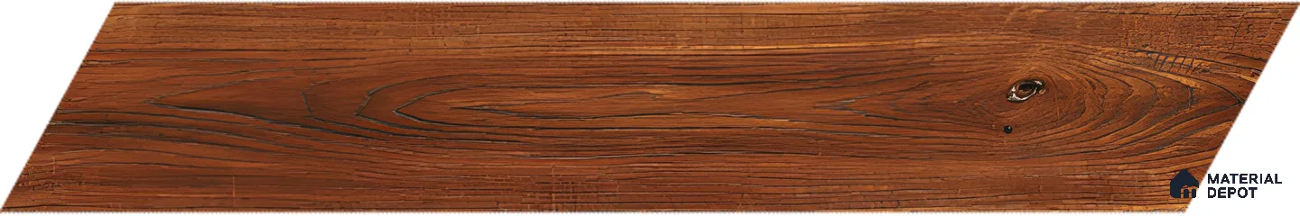 Wood Look Floor Tile TL 10402 Chevron Sedona 35.43 inch x 6 inch Matte Finish Porcelain Tile - 9 mm | Suitable For living Room, Bedroom, Bathroom | 2-3 mm Spacer is Mandatory