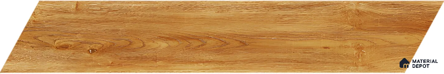 Wood Look Floor Tile TL 10397 Chevron Knotty Pine 35.43 inch x 6 inch Matte Finish Porcelain Tile - 9 mm | Suitable For living Room, Bedroom, Bathroom | 2-3 mm Spacer is Mandatory