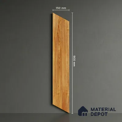 Wood Look Floor Tile TL 10397 Chevron Knotty Pine 35.43 inch x 6 inch Matte Finish Porcelain Tile - 9 mm | Suitable For living Room, Bedroom, Bathroom | 2-3 mm Spacer is Mandatory