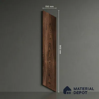 Wood Look Floor Tile TL 10400 Chevron Quissac 35.43 inch x 6 inch Matte Finish Porcelain Tile - 9 mm | Suitable For living Room, Bedroom, Bathroom | 2-3 mm Spacer is Mandatory