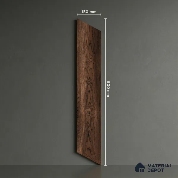 Wood Look Floor Tile TL 10400 Chevron Quissac 35.43 inch x 6 inch Matte Finish Porcelain Tile - 9 mm | Suitable For living Room, Bedroom, Bathroom | 2-3 mm Spacer is Mandatory