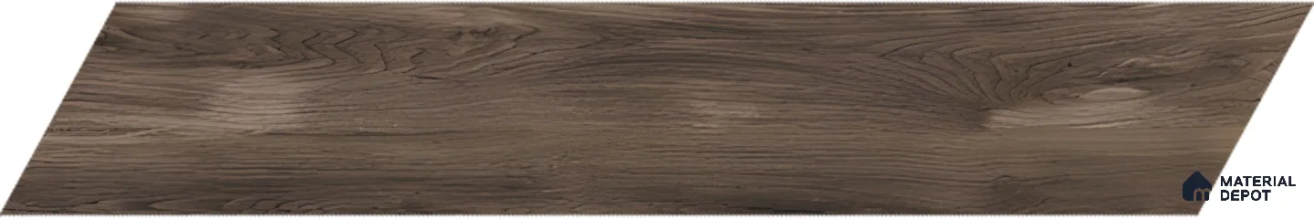 Wood Look Floor Tile TL 10391 Chevron Novara 35.43 inch x 6 inch Matte Finish Porcelain Tile - 9 mm | Suitable For living Room, Bedroom, Bathroom | 2-3 mm Spacer is Mandatory