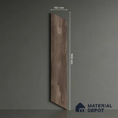 Wood Look Floor Tile TL 10391 Chevron Novara 35.43 inch x 6 inch Matte Finish Porcelain Tile - 9 mm | Suitable For living Room, Bedroom, Bathroom | 2-3 mm Spacer is Mandatory