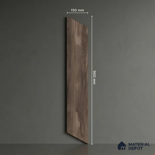 Wood Look Floor Tile TL 10391 Chevron Novara 35.43 inch x 6 inch Matte Finish Porcelain Tile - 9 mm | Suitable For living Room, Bedroom, Bathroom | 2-3 mm Spacer is Mandatory