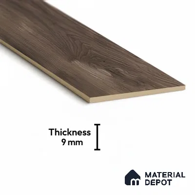 Wood Look Floor Tile TL 10391 Chevron Novara 35.43 inch x 6 inch Matte Finish Porcelain Tile - 9 mm | Suitable For living Room, Bedroom, Bathroom | 2-3 mm Spacer is Mandatory