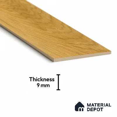 Wood Look Floor Tile TL 10385 Fawn Oak 35.43 inch x 6 inch Matte Finish Ceramic Tile - 9 mm | Suitable For living Room, Bedroom, Bathroom | 2-3 mm Spacer is Mandatory