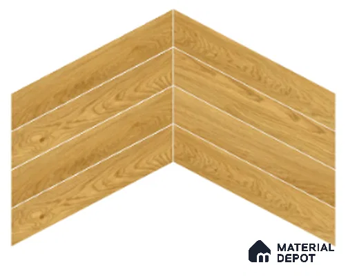 Wood Look Floor Tile TL 10385 Fawn Oak 35.43 inch x 6 inch Matte Finish Ceramic Tile - 9 mm | Suitable For living Room, Bedroom, Bathroom | 2-3 mm Spacer is Mandatory