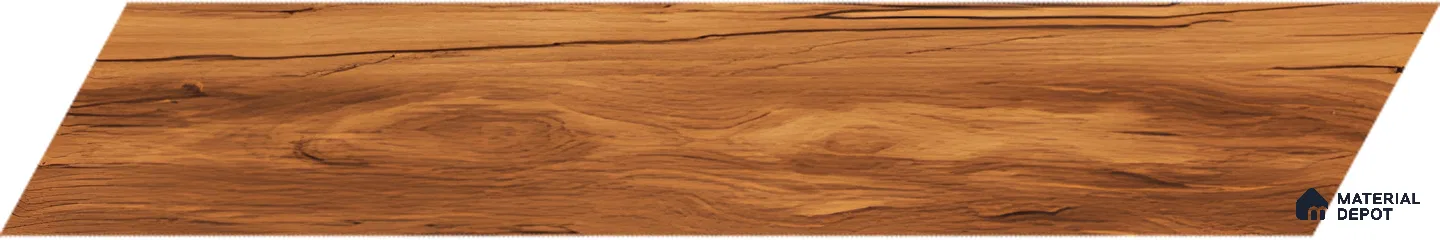 Wood Look Floor Tile TL 10395 Chevron Golden Honey 35.43 inch x 6 inch Matte Finish Porcelain Tile - 9 mm | Suitable For living Room, Bedroom, Bathroom | 2-3 mm Spacer is Mandatory