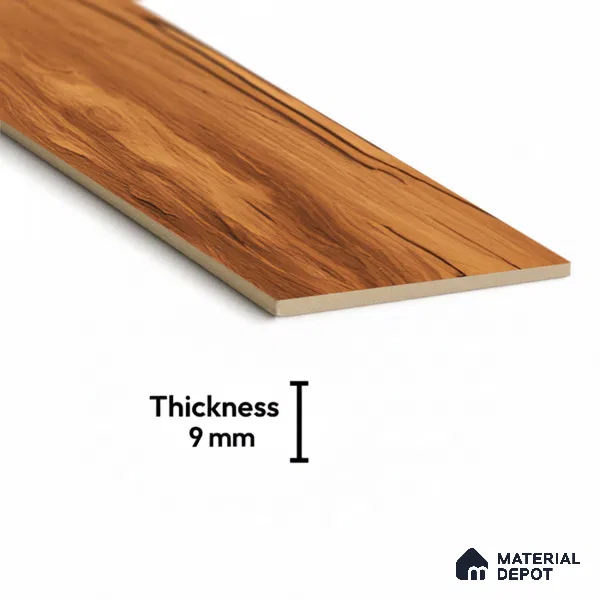 Wood Look Floor Tile TL 10395 Chevron Golden Honey 35.43 inch x 6 inch Matte Finish Porcelain Tile - 9 mm | Suitable For living Room, Bedroom, Bathroom | 2-3 mm Spacer is Mandatory