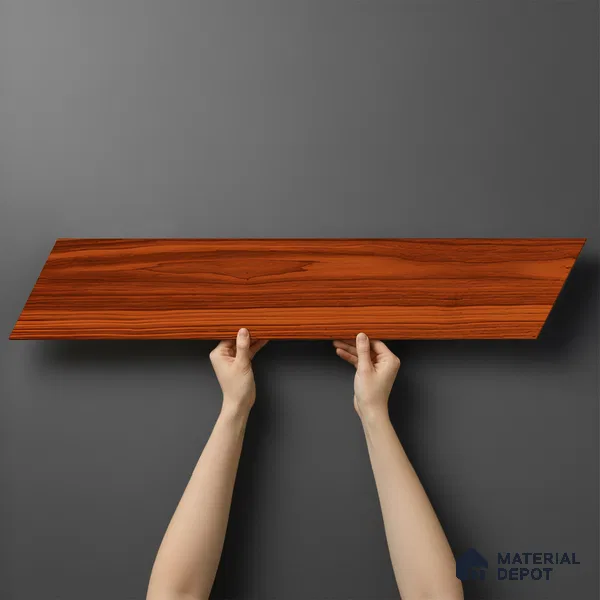 Wood Look Floor Tile TL 10388 Pine Hexa 35.43 inch x 6 inch Matte Finish Vitrified Tile - 9 mm | Suitable For living Room, Bedroom, Bathroom | 2-3 mm Spacer is Mandatory