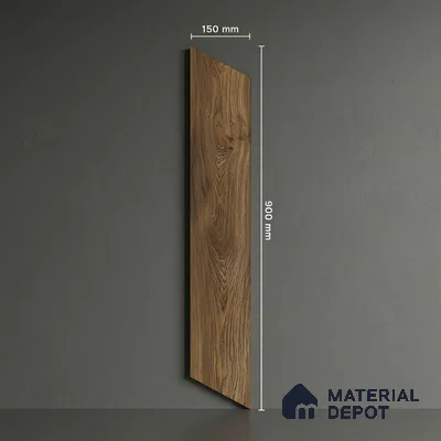 Wood Look Floor Tile TL 10396 Chevron Jacobean 35.43 inch x 6 inch Matte Finish Porcelain Tile - 9 mm | Suitable For living Room, Bedroom, Bathroom | 2-3 mm Spacer is Mandatory