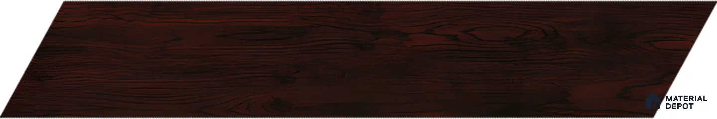 Wood Look Floor Tile TL 10390 Smokey Chocolate Oak 35.43 inch x 6 inch Matte Finish Vitrified Tile - 9 mm | Suitable For living Room, Bedroom, Bathroom | 2-3 mm Spacer is Mandatory