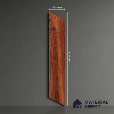 Wood Look Floor Tile TL 10398 Chevron Merabu 35.43 inch x 6 inch Matte Finish Porcelain Tile - 9 mm | Suitable For living Room, Bedroom, Bathroom | 2-3 mm Spacer is Mandatory