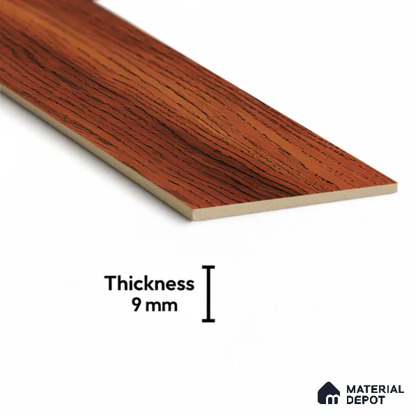 Wood Look Floor Tile TL 10398 Chevron Merabu 35.43 inch x 6 inch Matte Finish Porcelain Tile - 9 mm | Suitable For living Room, Bedroom, Bathroom | 2-3 mm Spacer is Mandatory