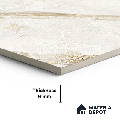 Floor & Wall Tile TL 07844 Endless Breccia Classic 4 ft x 2 ft Vitrified Glossy Finish - 9 mm | Suitable for Kitchen, Bathroom, Living Room & Bedroom | Random 6