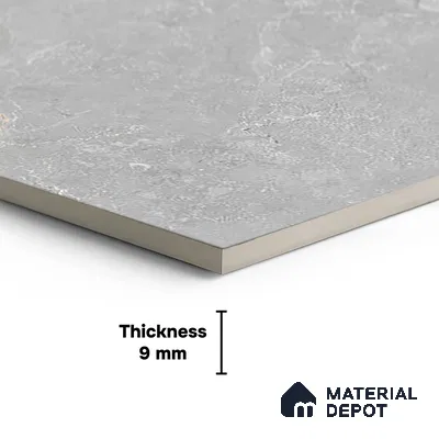 Floor & Wall Tile TL 07847 B Endless Majestic Silver 4 ft x 2 ft Vitrified Glossy Finish - 9 mm | Suitable for Kitchen, Bathroom, Living Room & Bedroom | Random 4