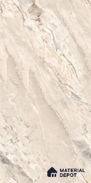 Endless Marble Floor & Wall Tile TL 10115 Argenta Crema 4 ft x 2 ft Glossy Finish Vitrified Tile - 9 mm | 6 random design | Suitable For Living Room, Bedroom, Bathroom