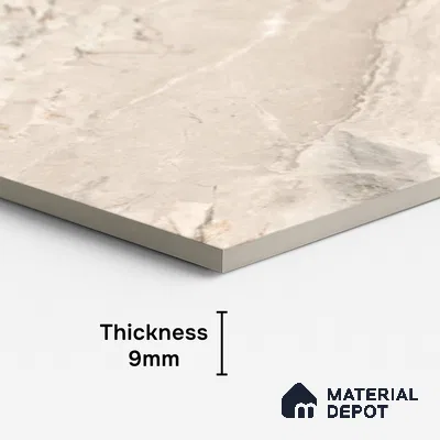 Endless Marble Floor & Wall Tile TL 10115 Argenta Crema 4 ft x 2 ft Glossy Finish Vitrified Tile - 9 mm | 6 random design | Suitable For Living Room, Bedroom, Bathroom