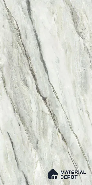 Floor & Wall Tile TL 07848 Endless Oyster Green 4 ft x 2 ft Vitrified Glossy Finish - 9 mm | Suitable for Kitchen, Bathroom, Living Room & Bedroom | Random 6