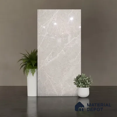 Floor & Wall Tile TL 07846 B Endless Elegant Pearl 4 ft x 2 ft Vitrified Glossy Finish - 9 mm | Suitable for Kitchen, Bathroom, Living Room & Bedroom | Random 6