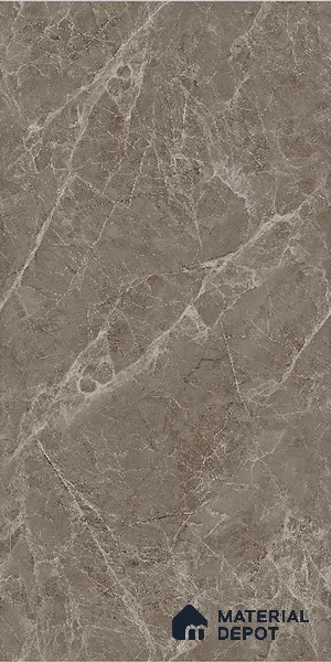 Floor & Wall Tile TL 07846 Endless Elegant Choco 4 ft x 2 ft Vitrified Glossy Finish - 9 mm | Suitable for Kitchen, Bathroom, Living Room & Bedroom | Random 6