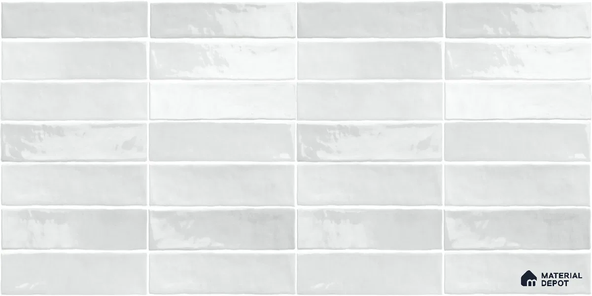 Floor & Wall Tile TL 07854 Subway Grey 4 ft x 2 ft Vitrified Matte Finish - 9 mm | Suitable for Kitchen, Bathroom & Dining Area