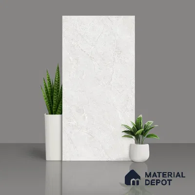 Floor & Wall Tile TL 07838 B Rock Endless Antolia Bianco 4 ft x 2 ft Vitrified Carving Matte Finish - 9 mm | Suitable for Kitchen, Bathroom, Living Room & Bedroom | Random 6