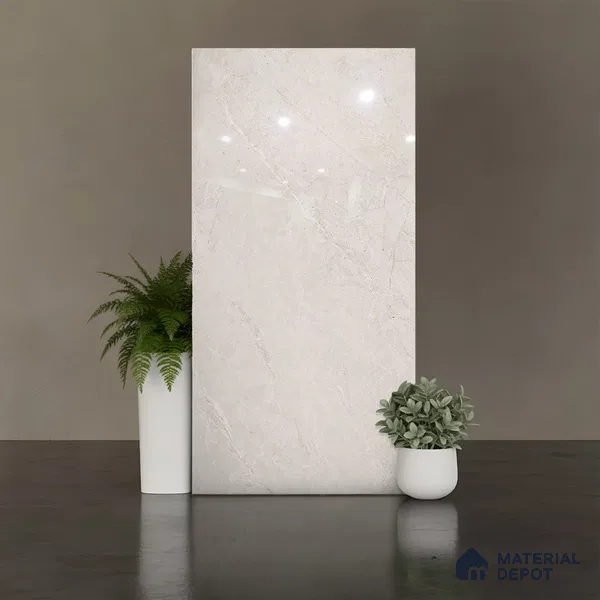Floor & Wall Tile TL 07838 D Endless Antolia Beige 4 ft x 2 ft Vitrified Glossy Finish - 9 mm | Suitable for Kitchen, Bathroom, Living Room & Bedroom | Random 6