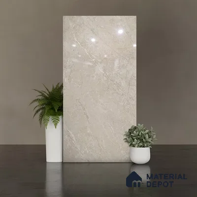 Floor & Wall Tile TL 07838 E Endless Antolia Natural 4 ft x 2 ft Vitrified Glossy Finish - 9 mm | Suitable for Kitchen, Bathroom, Living Room & Bedroom | Random 6