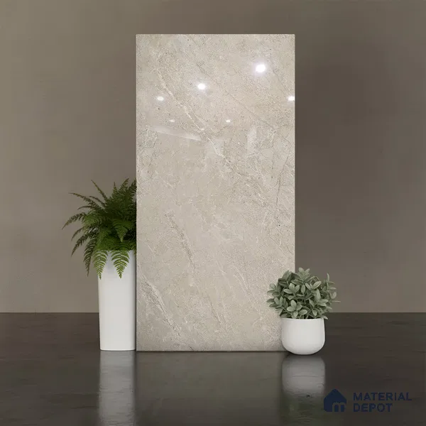 Floor & Wall Tile TL 07838 E Endless Antolia Natural 4 ft x 2 ft Vitrified Glossy Finish - 9 mm | Suitable for Kitchen, Bathroom, Living Room & Bedroom | Random 6