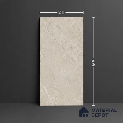Floor & Wall Tile TL 07838 E Endless Antolia Natural 4 ft x 2 ft Vitrified Glossy Finish - 9 mm | Suitable for Kitchen, Bathroom, Living Room & Bedroom | Random 6