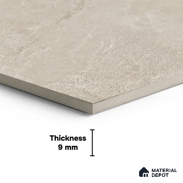 Floor & Wall Tile TL 07838 E Endless Antolia Natural 4 ft x 2 ft Vitrified Glossy Finish - 9 mm | Suitable for Kitchen, Bathroom, Living Room & Bedroom | Random 6