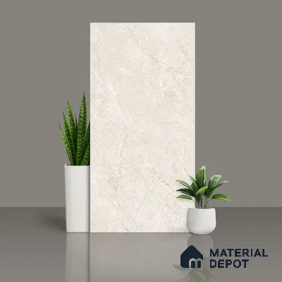 Floor & Wall Tile TL 07838 Rock Endless Antolia Beige 4 ft x 2 ft Vitrified Carving Matte Finish - 9 mm | Suitable for Kitchen, Bathroom, Living Room & Bedroom | Random 6