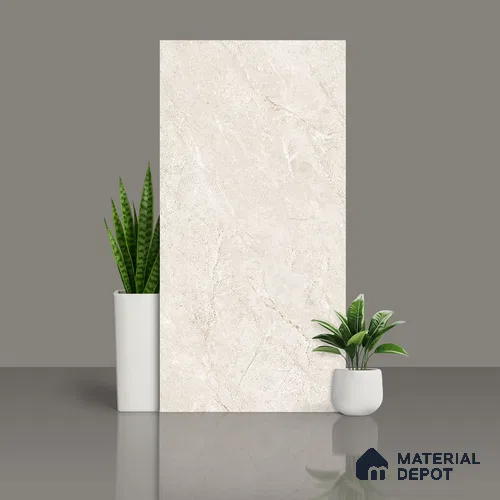 Floor & Wall Tile TL 07838 Rock Endless Antolia Beige 4 ft x 2 ft Vitrified Carving Matte Finish - 9 mm | Suitable for Kitchen, Bathroom, Living Room & Bedroom | Random 6