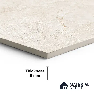 Floor & Wall Tile TL 07838 Rock Endless Antolia Beige 4 ft x 2 ft Vitrified Carving Matte Finish - 9 mm | Suitable for Kitchen, Bathroom, Living Room & Bedroom | Random 6