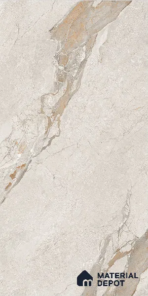 Floor & Wall Tile TL 07842 Rock Michel Grey 4 ft x 2 ft Vitrified Carving Matte Finish - 9 mm | Suitable for Kitchen, Bathroom, Living Room & Bedroom | Random 6