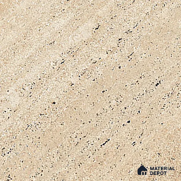Floor & Wall Tile TL 07837 B Travertine Natural 4 ft x 2 ft Vitrified Glossy Finish - 9 mm | Suitable for Kitchen, Bathroom, Living Room & Bedroom | Random 4