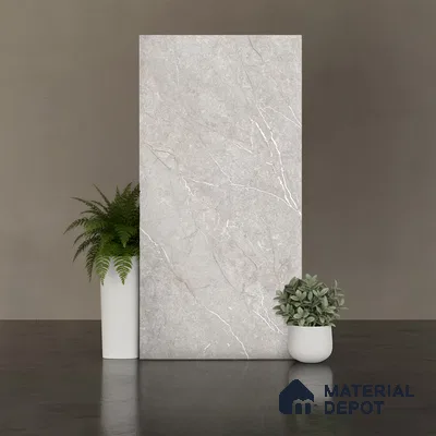 Floor & Wall Tile TL 07840 B Rock Endless Renor Grey 4 ft x 2 ft Vitrified Carving Matte Finish - 9 mm | Suitable for Kitchen, Bathroom, Living Room & Bedroom | Random 6