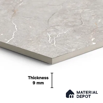 Floor & Wall Tile TL 07840 B Rock Endless Renor Grey 4 ft x 2 ft Vitrified Carving Matte Finish - 9 mm | Suitable for Kitchen, Bathroom, Living Room & Bedroom | Random 6