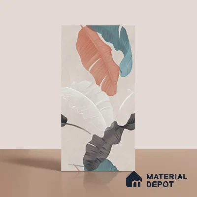 Tropical Wall Tile TL 10127 B  4 ft x 2 ft Matte Finish GVT Vitrified Tile - 9 mm | Suitable for Bathroom, Accent/Feature Wall, Foyer | Random Designs