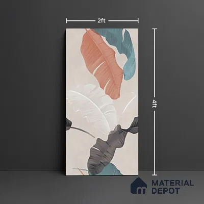 Tropical Wall Tile TL 10127 B  4 ft x 2 ft Matte Finish GVT Vitrified Tile - 9 mm | Suitable for Bathroom, Accent/Feature Wall, Foyer | Random Designs