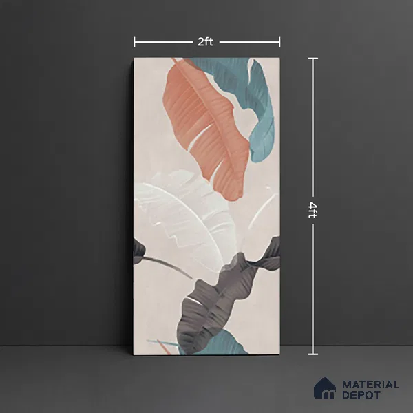 Tropical Wall Tile TL 10127 B 4 ft x 2 ft Matte Finish GVT Vitrified Tile - 9 mm | Suitable for Bathroom, Accent/Feature Wall, Foyer | Random Designs