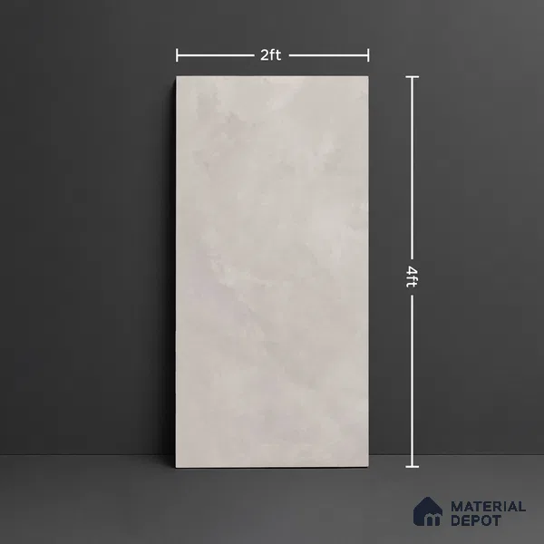 Cement Wall & Floor Tile TL 10127  4 ft x 2 ft Matte Finish GVT Vitrified Tile - 9 mm | Random Designs