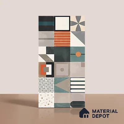 Highlighter Wall Tile TL 10128 B  4 ft x 2 ft Matte Finish GVT Vitrified Tile - 9 mm | Random Designs