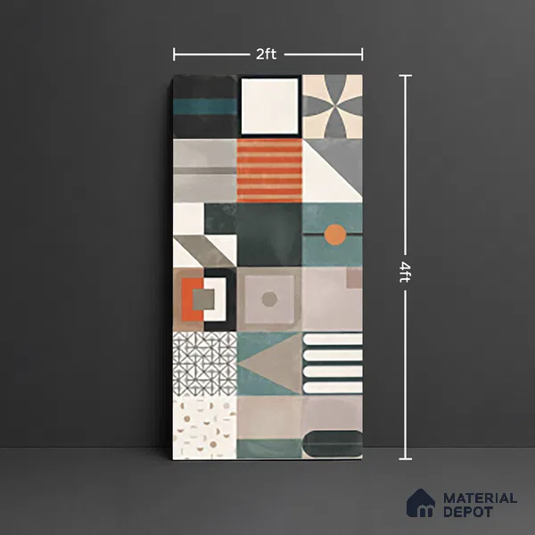 Highlighter Wall Tile TL 10128 B  4 ft x 2 ft Matte Finish GVT Vitrified Tile - 9 mm | Random Designs
