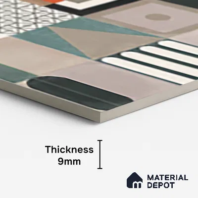 Highlighter Wall Tile TL 10128 B  4 ft x 2 ft Matte Finish GVT Vitrified Tile - 9 mm | Random Designs